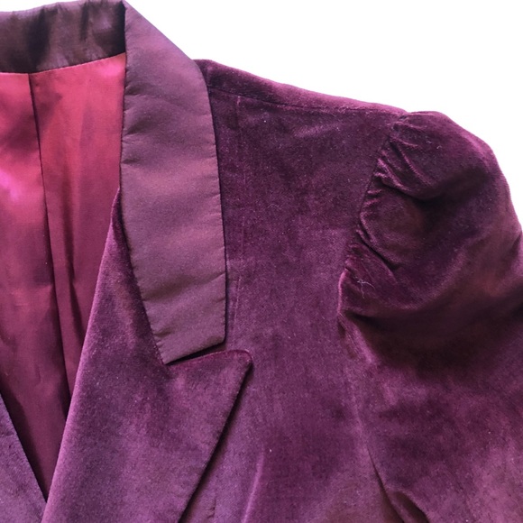 Vintage burgundy smokers jacket union made - Picture 8 of 11